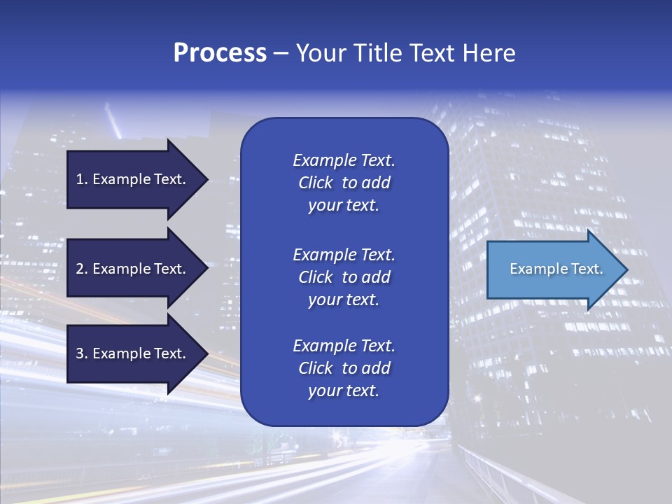 Travel Twilight Skyscraper PowerPoint Template