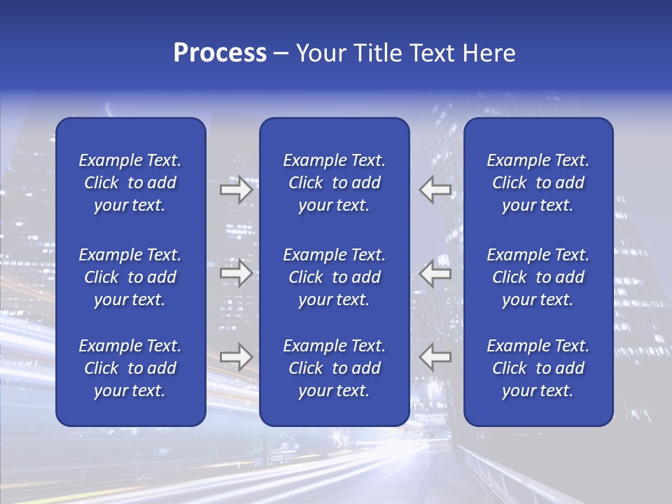 Travel Twilight Skyscraper PowerPoint Template