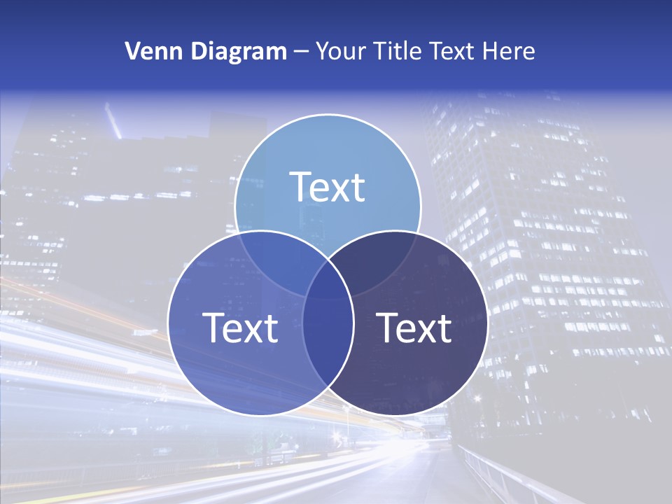 Travel Twilight Skyscraper PowerPoint Template