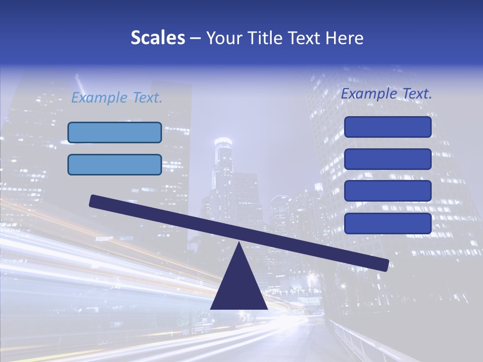 Travel Twilight Skyscraper PowerPoint Template