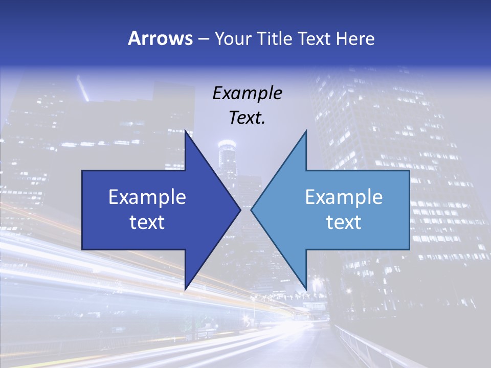 Travel Twilight Skyscraper PowerPoint Template