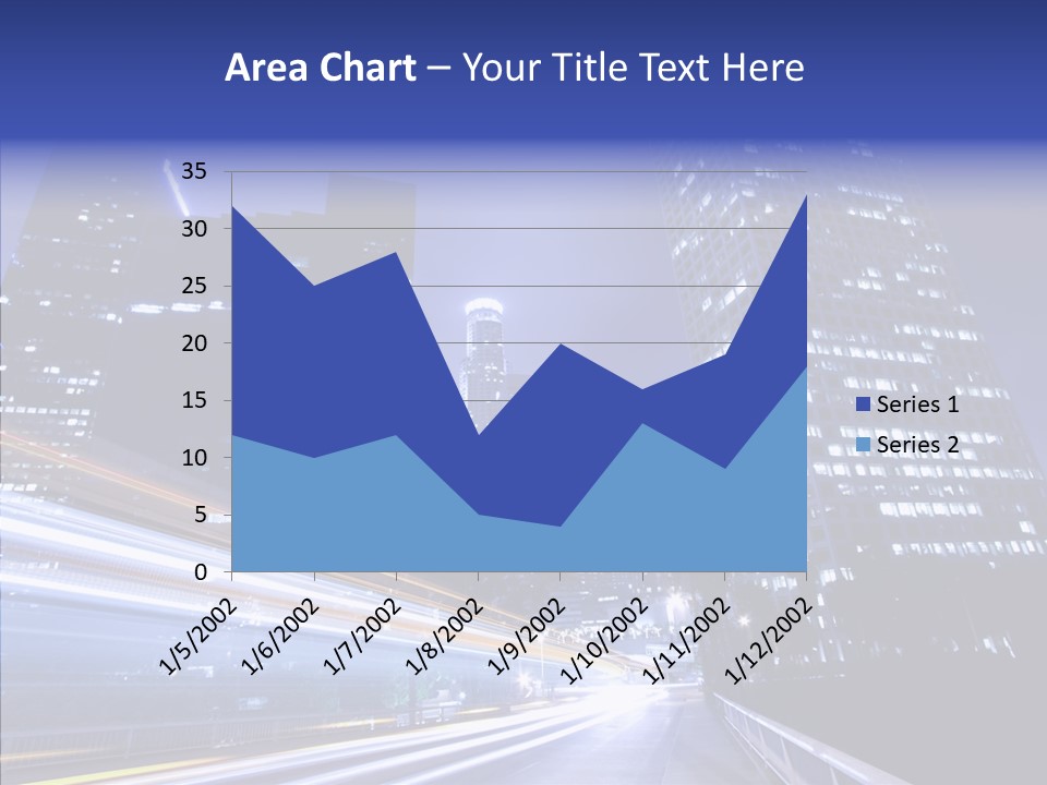Travel Twilight Skyscraper PowerPoint Template