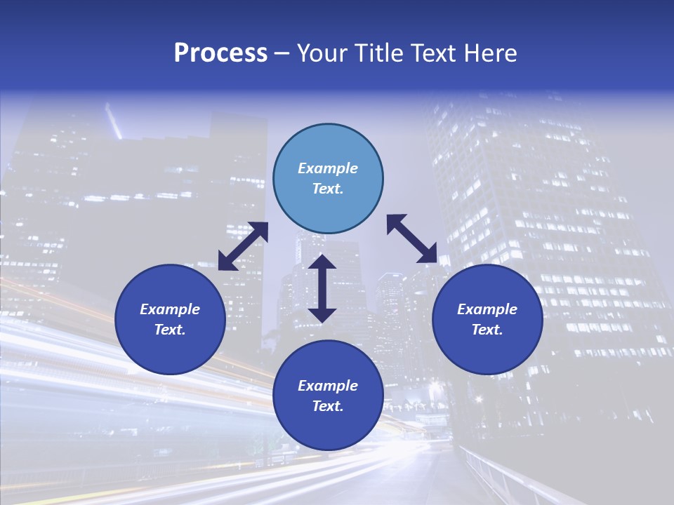 Travel Twilight Skyscraper PowerPoint Template