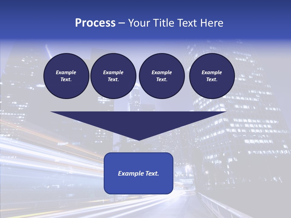Travel Twilight Skyscraper PowerPoint Template