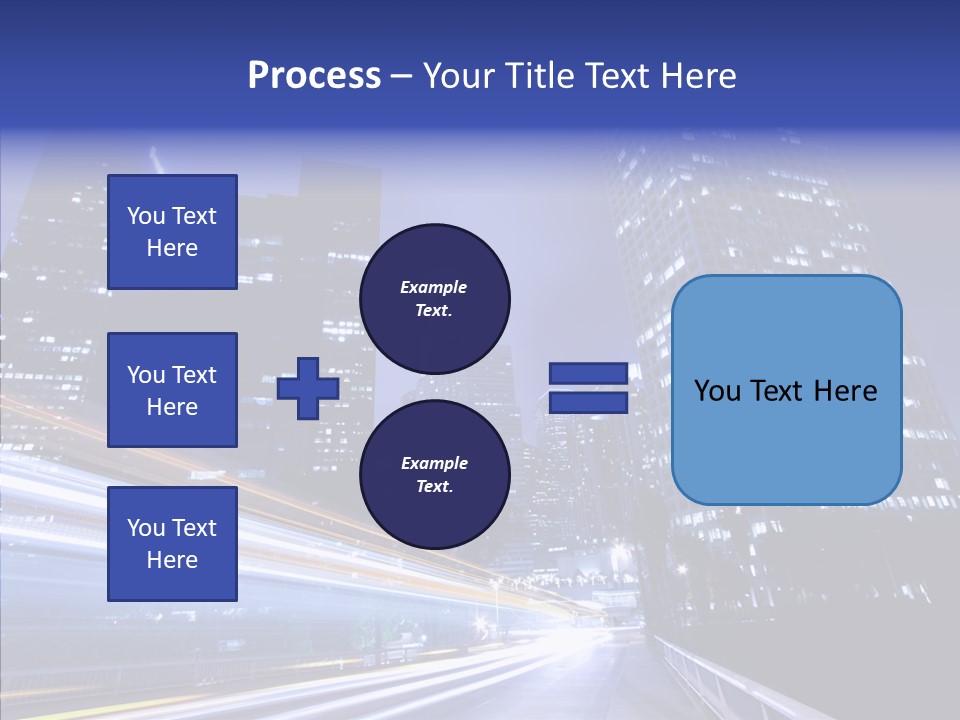 Travel Twilight Skyscraper PowerPoint Template
