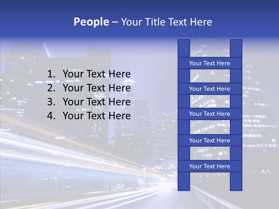 Travel Twilight Skyscraper PowerPoint Template