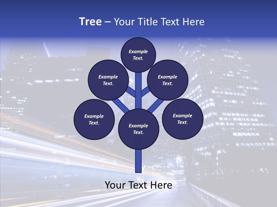 Travel Twilight Skyscraper PowerPoint Template