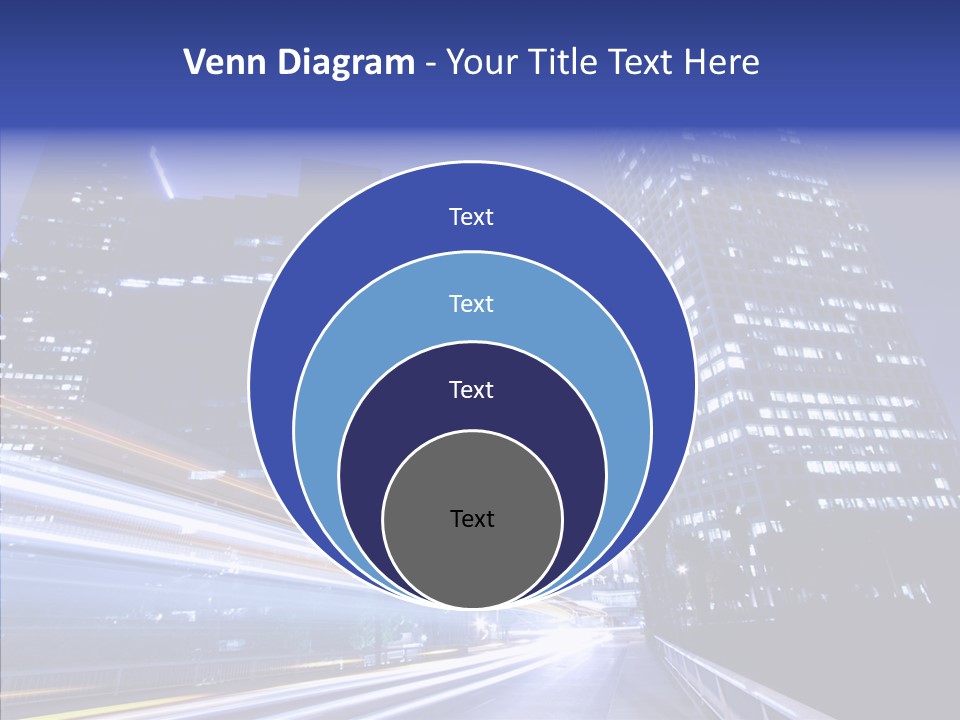 Travel Twilight Skyscraper PowerPoint Template
