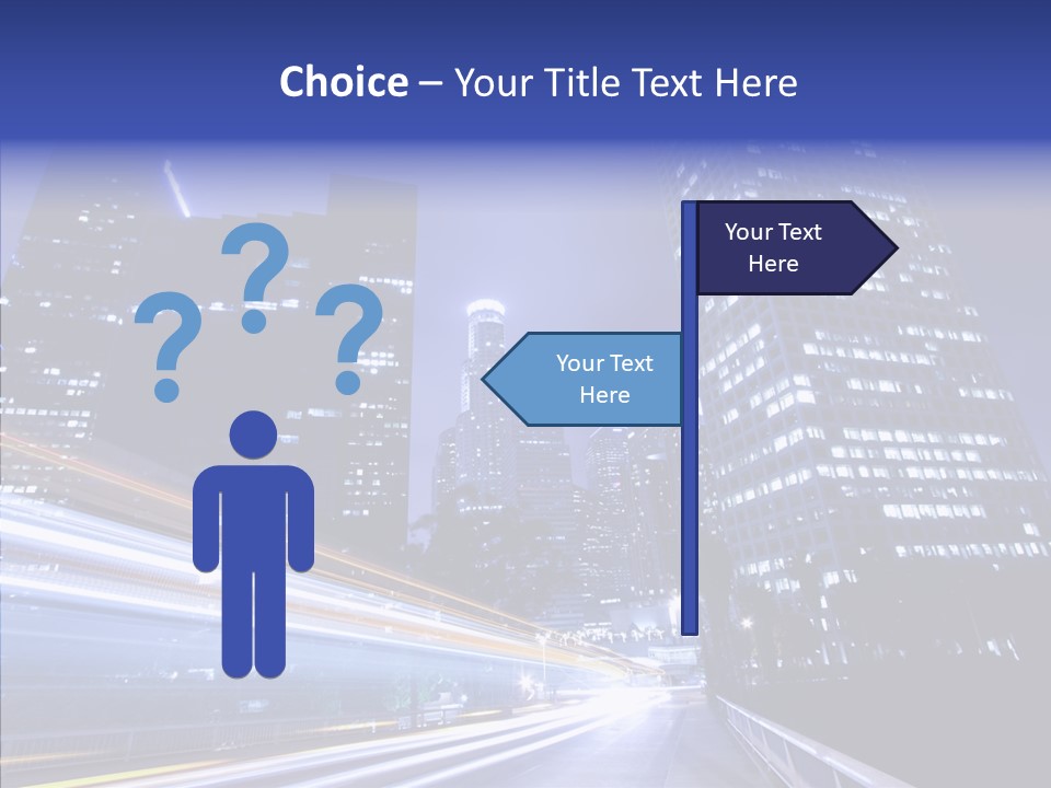 Travel Twilight Skyscraper PowerPoint Template