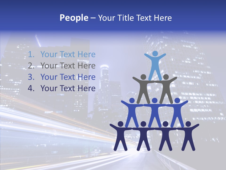 Travel Twilight Skyscraper PowerPoint Template