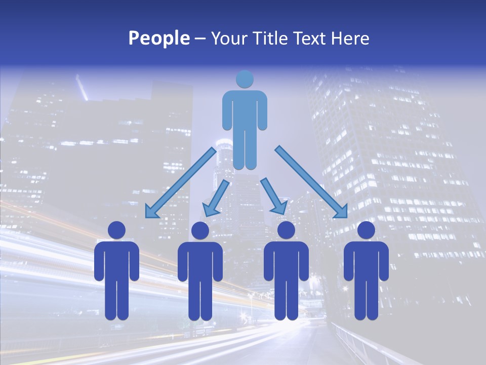 Travel Twilight Skyscraper PowerPoint Template