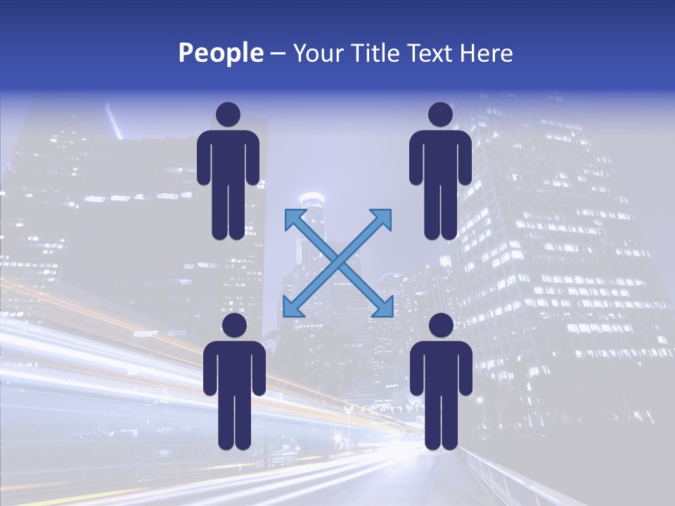 Travel Twilight Skyscraper PowerPoint Template