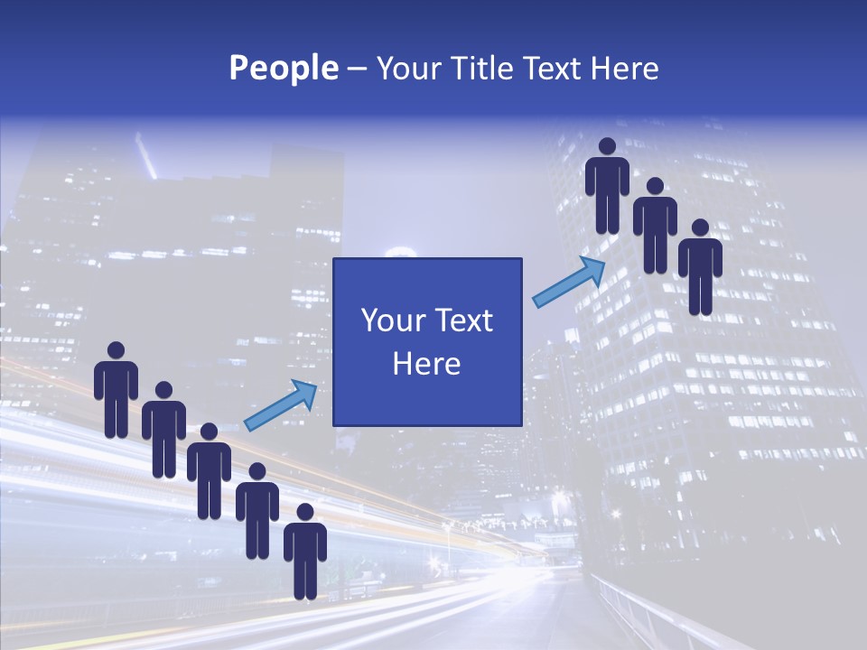 Travel Twilight Skyscraper PowerPoint Template