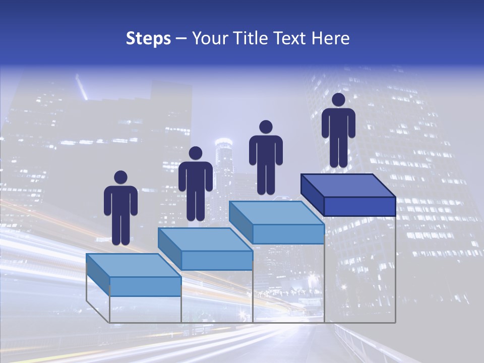 Travel Twilight Skyscraper PowerPoint Template