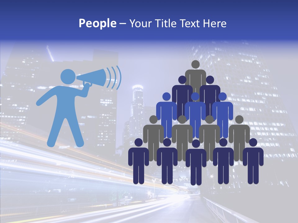 Travel Twilight Skyscraper PowerPoint Template