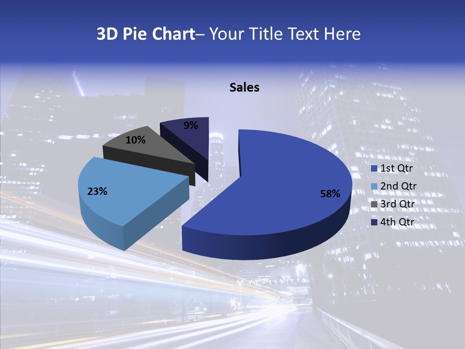 Travel Twilight Skyscraper PowerPoint Template