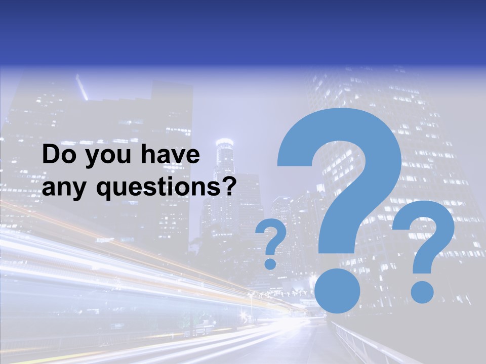 Travel Twilight Skyscraper PowerPoint Template