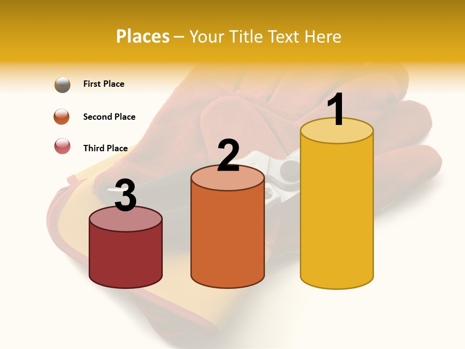 White Gardener Cut PowerPoint Template