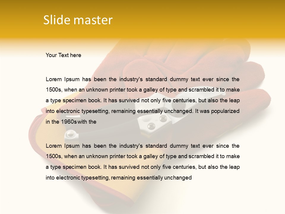 White Gardener Cut PowerPoint Template