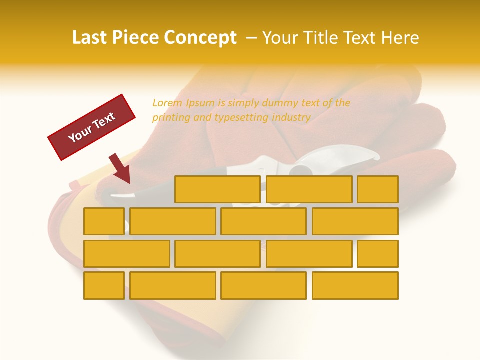 White Gardener Cut PowerPoint Template