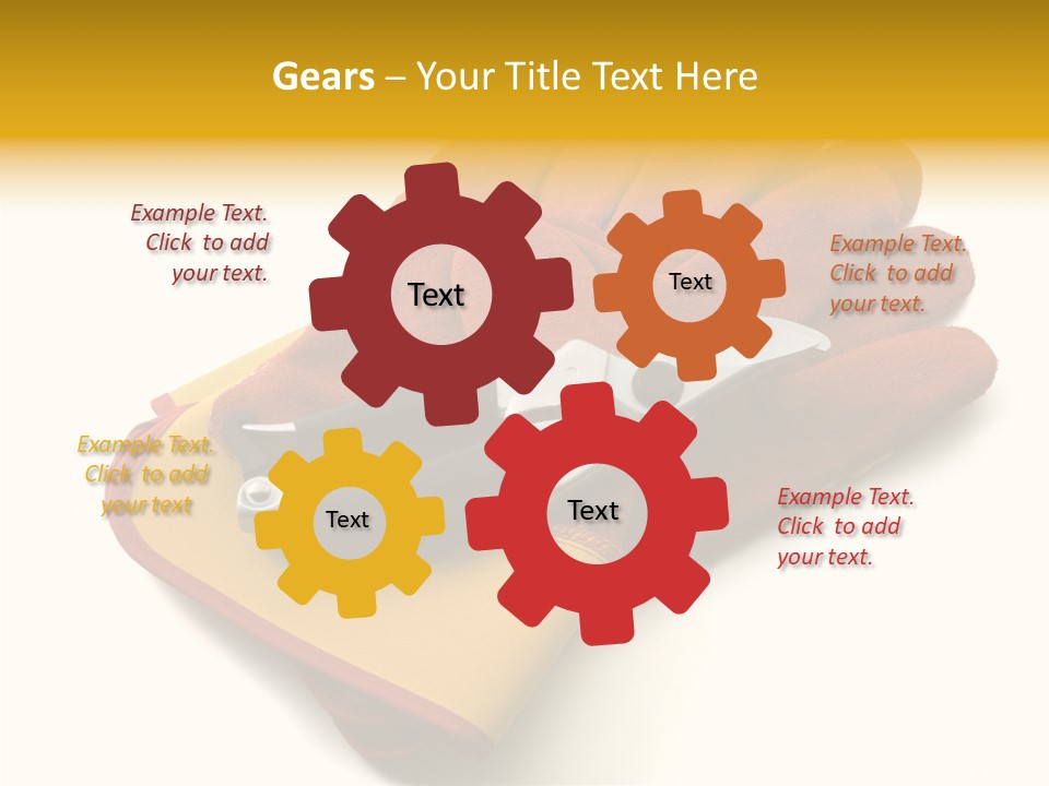 White Gardener Cut PowerPoint Template