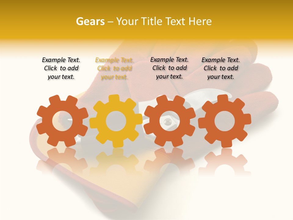 White Gardener Cut PowerPoint Template