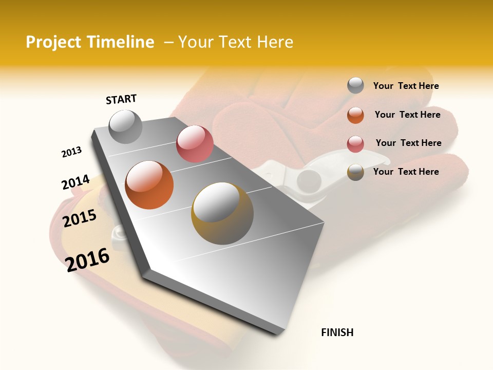 White Gardener Cut PowerPoint Template