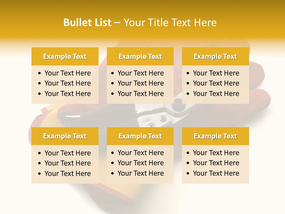 White Gardener Cut PowerPoint Template