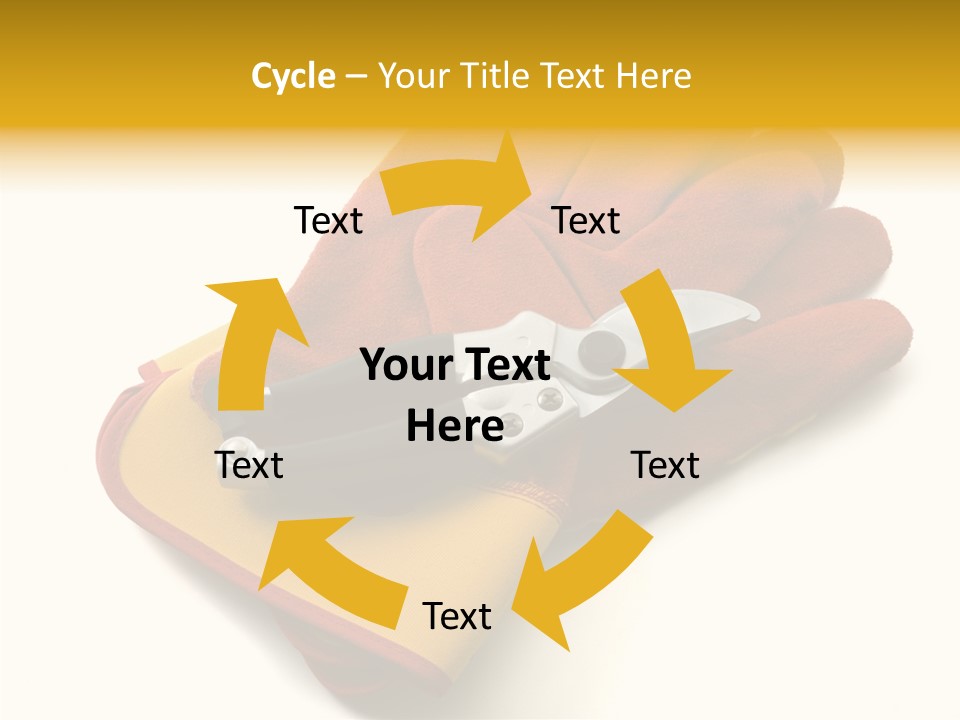 White Gardener Cut PowerPoint Template