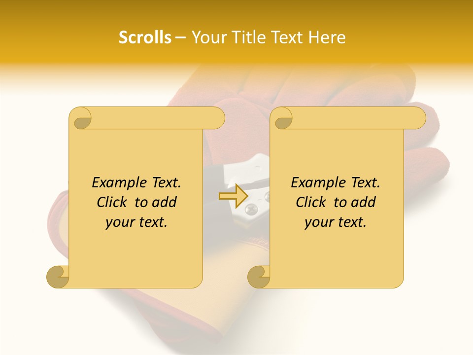 White Gardener Cut PowerPoint Template