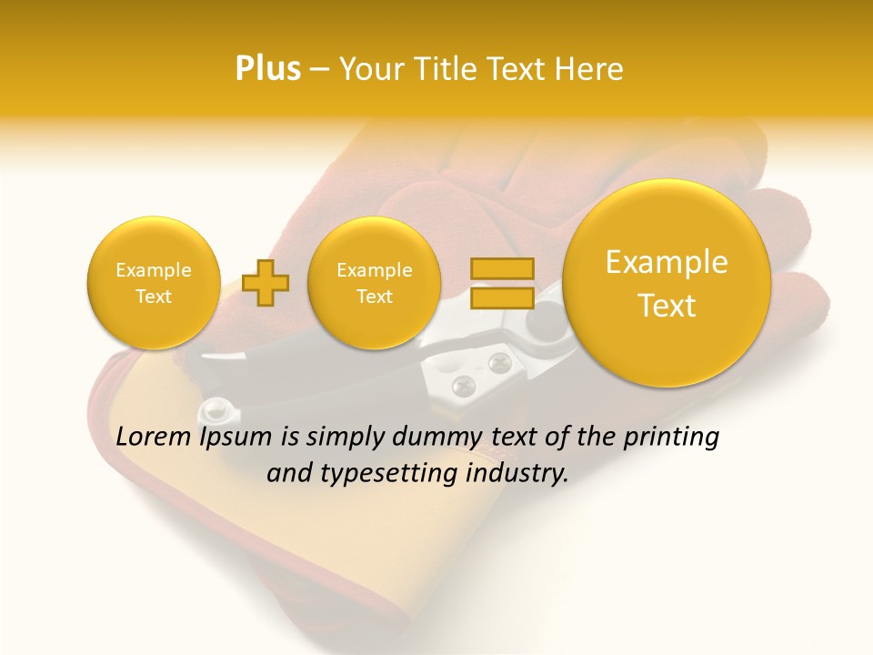 White Gardener Cut PowerPoint Template