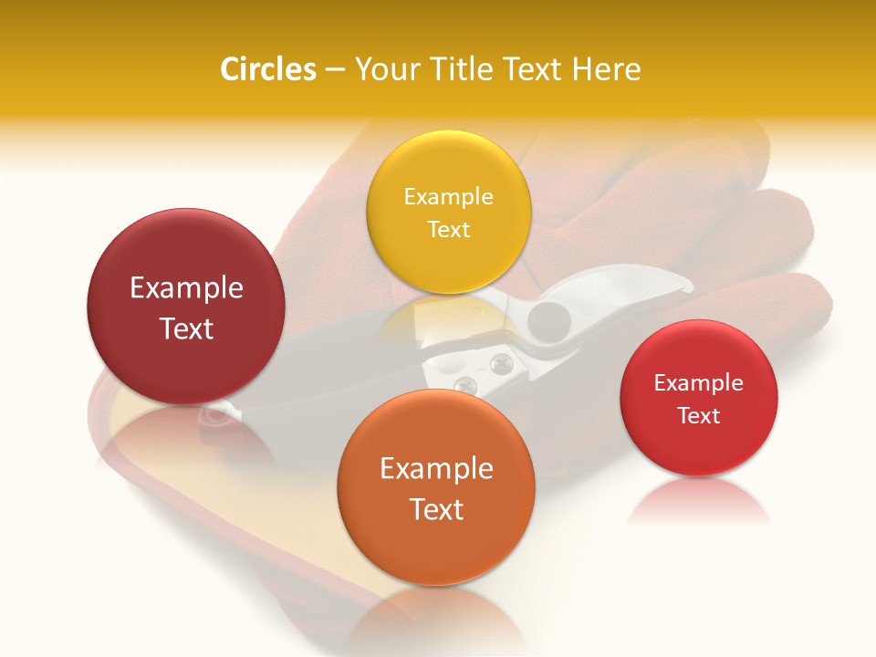 White Gardener Cut PowerPoint Template