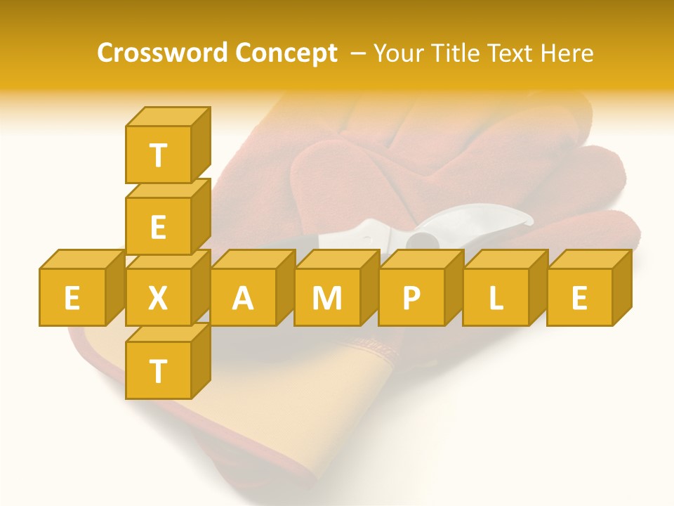 White Gardener Cut PowerPoint Template