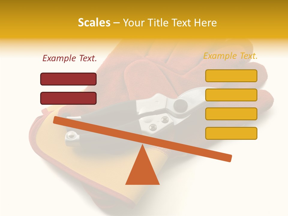 White Gardener Cut PowerPoint Template