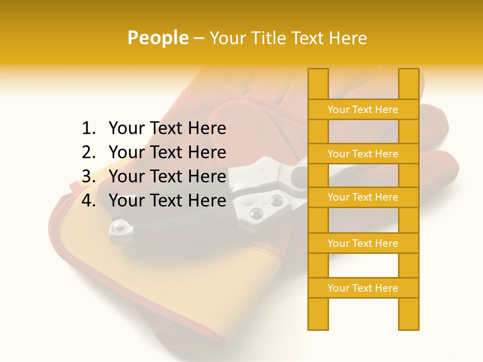 White Gardener Cut PowerPoint Template