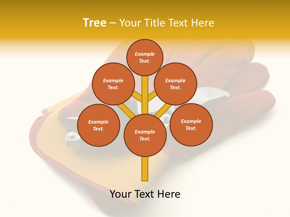 White Gardener Cut PowerPoint Template