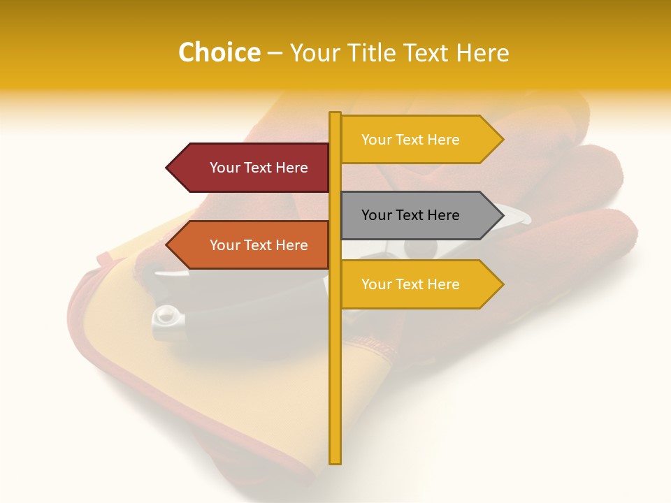 White Gardener Cut PowerPoint Template