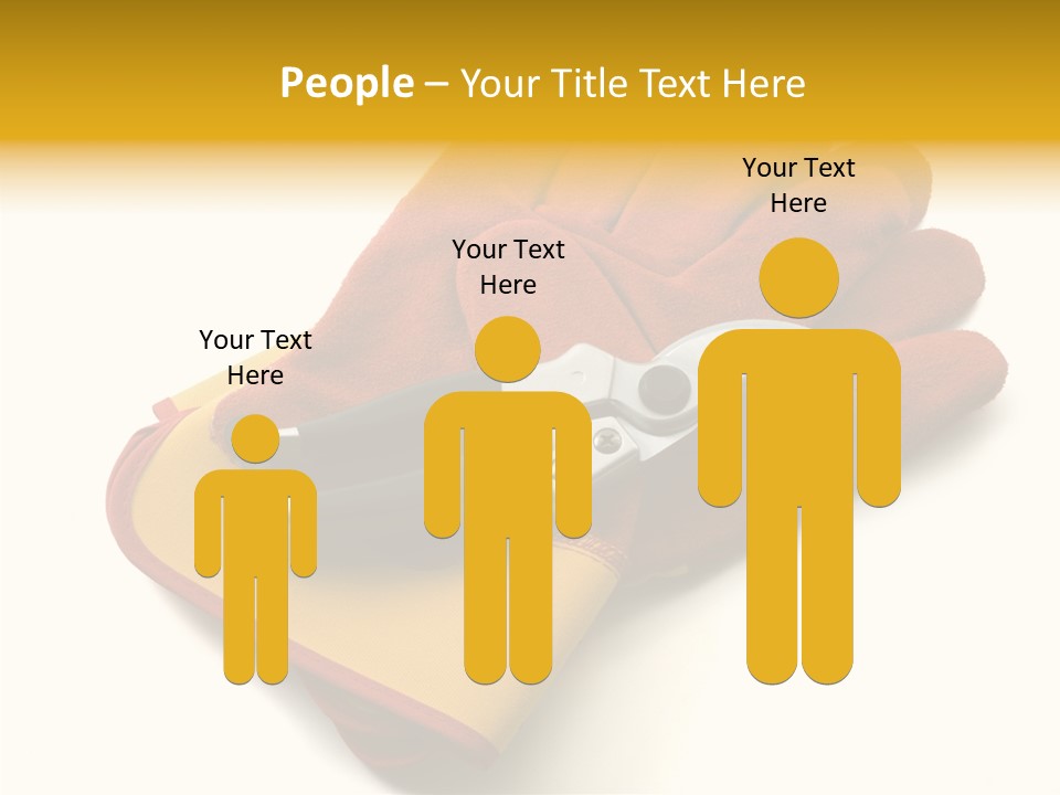 White Gardener Cut PowerPoint Template