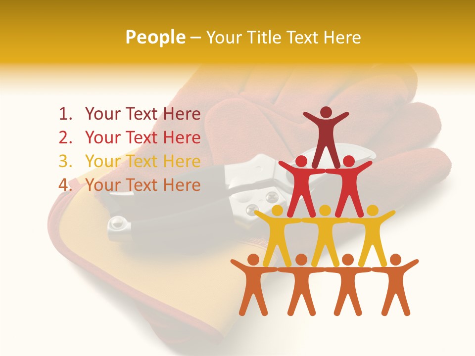 White Gardener Cut PowerPoint Template