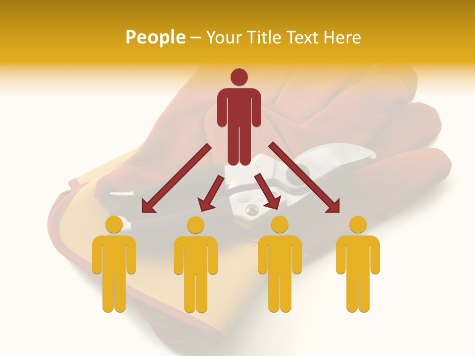 White Gardener Cut PowerPoint Template