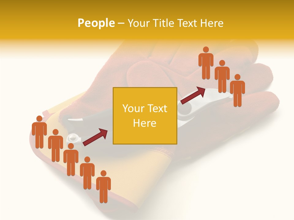 White Gardener Cut PowerPoint Template