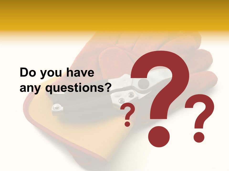 White Gardener Cut PowerPoint Template