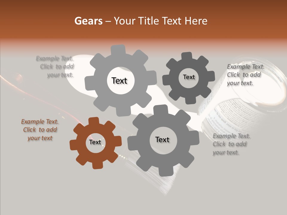 Paintbrush Decor Renovations PowerPoint Template