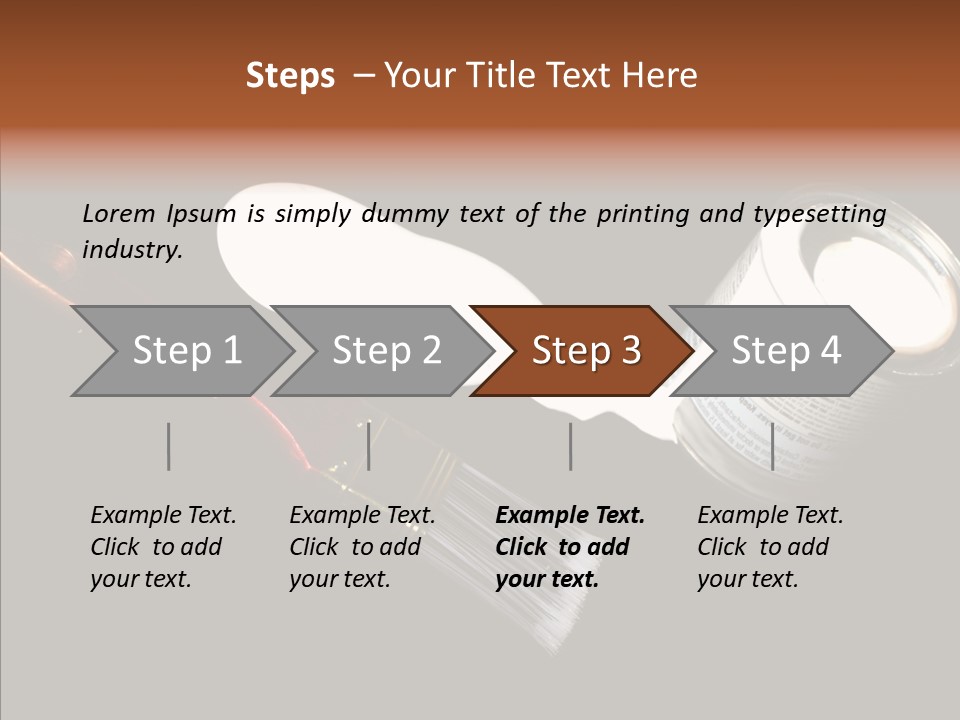 Paintbrush Decor Renovations PowerPoint Template