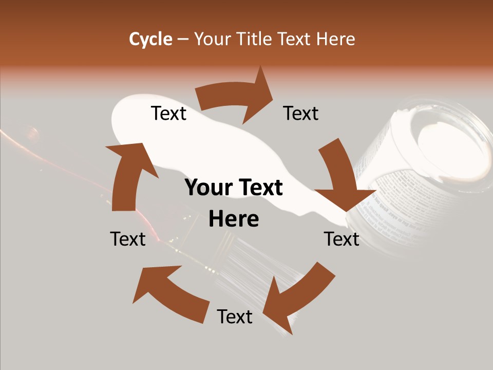 Paintbrush Decor Renovations PowerPoint Template