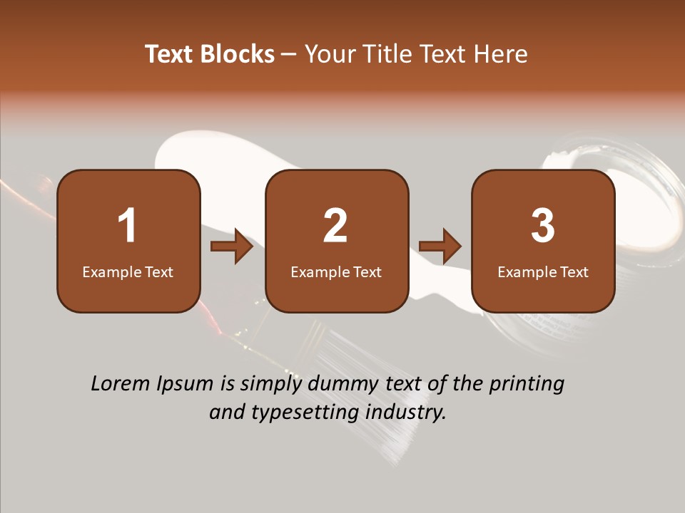 Paintbrush Decor Renovations PowerPoint Template