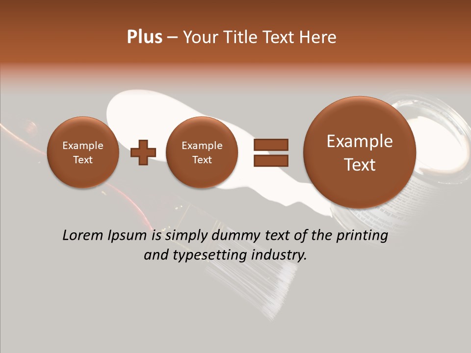 Paintbrush Decor Renovations PowerPoint Template