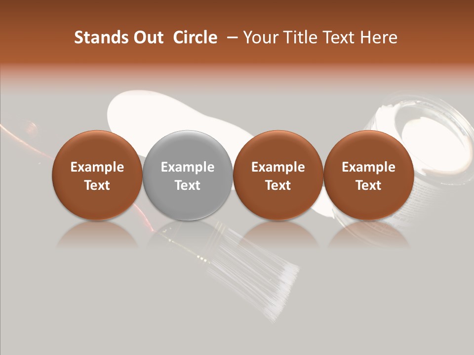 Paintbrush Decor Renovations PowerPoint Template