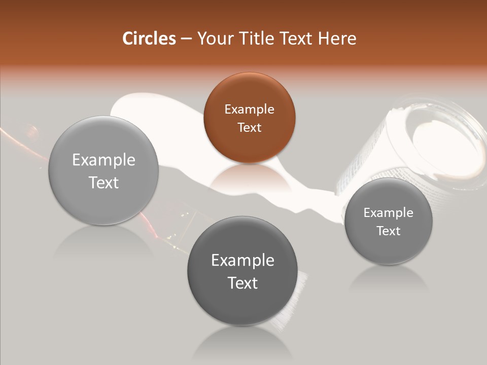 Paintbrush Decor Renovations PowerPoint Template