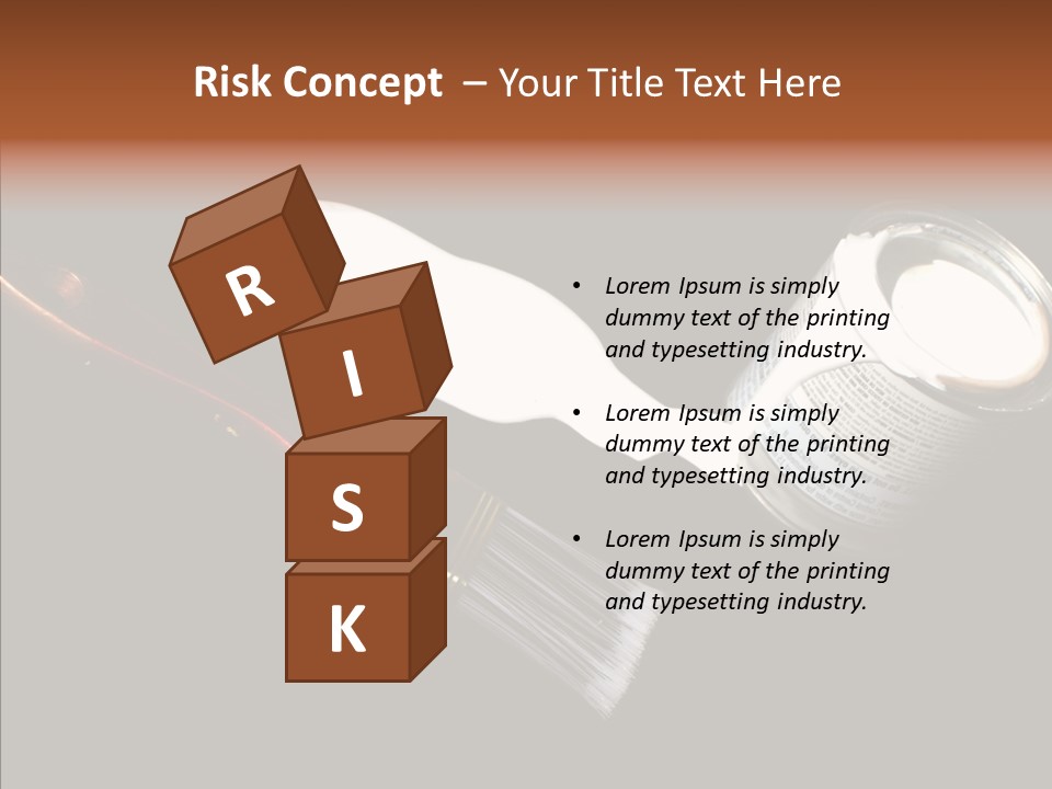 Paintbrush Decor Renovations PowerPoint Template